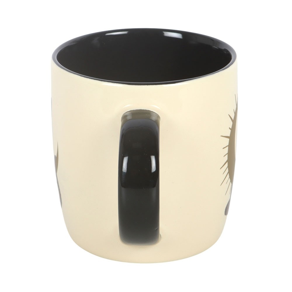 Something Different - Sitting Magick Black Cat Mug - Black
